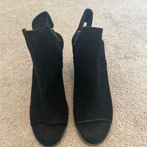Steve Madden Black Ankle Booties